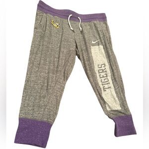 Nike LSU Tigers Joggers Capri Size Latge
